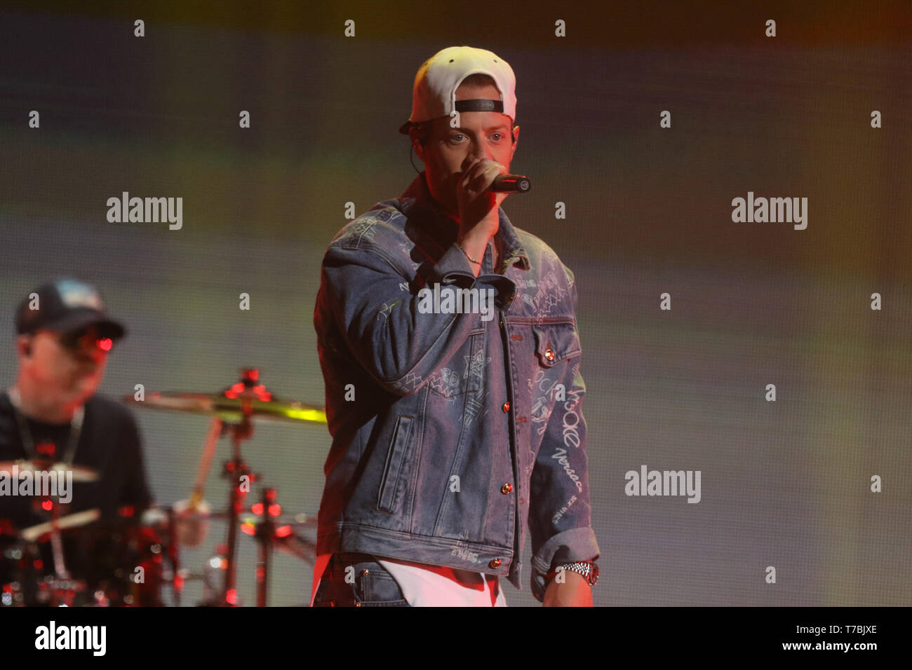 AUSTIN, TX - 04 MAI : Tyler Hubbard de Florida Georgia Line effectue sur scène pendant le Festival 2019 iHeartCountry au Frank Erwin Center le 4 mai 2019 à Austin, Texas. Photo : Chris/MediaPunch Tello/imageSPACE Banque D'Images