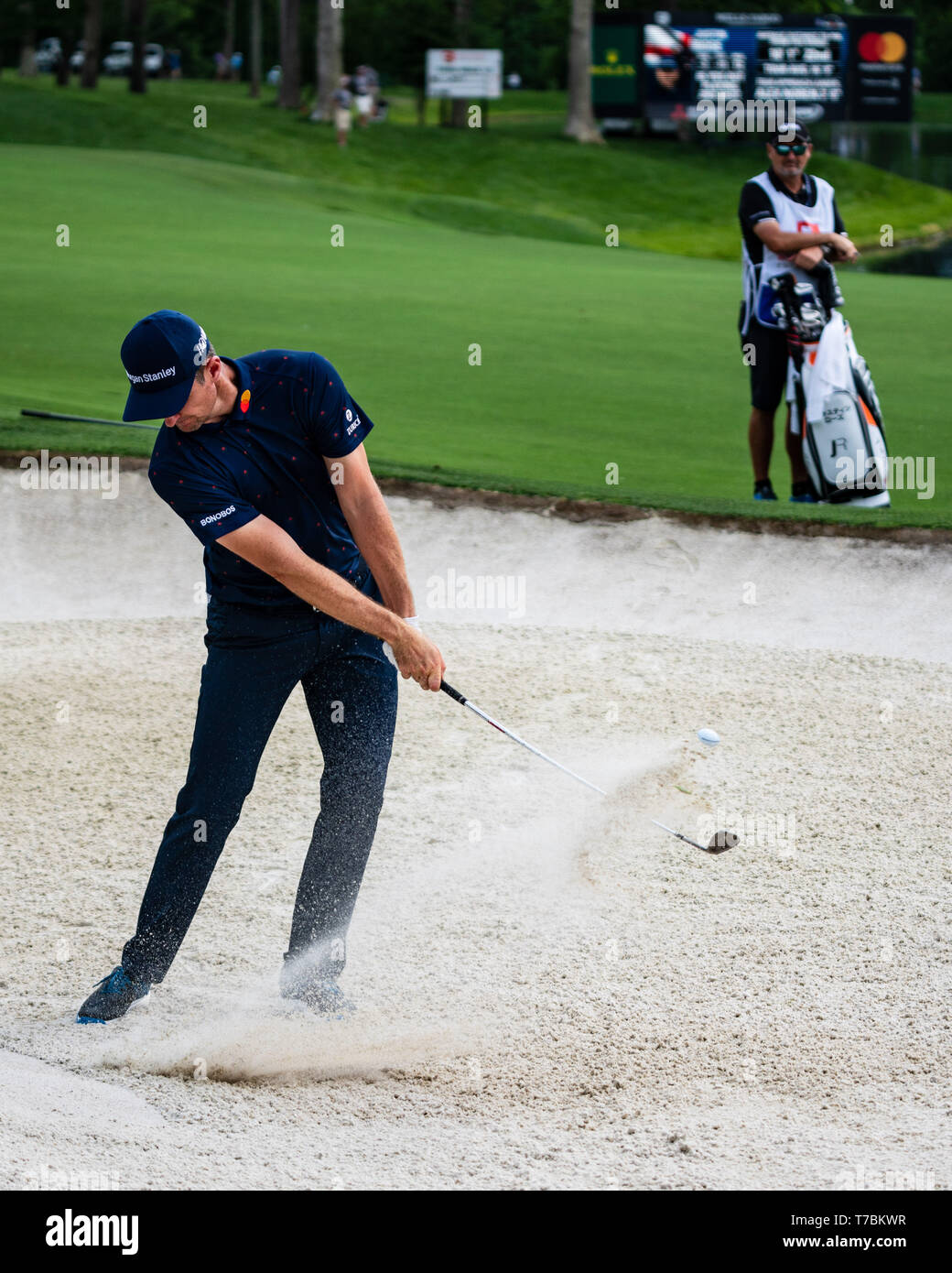 Charlotte, NC, USA. 5e mai 2019. Justin s'est accru au cours de la Wells Fargo PGA Tour Championship le dimanche 5 mai 2019 à Quail Hollow Country Club à Charlotte, NC. Jacob Kupferman/CSM Crédit : Cal Sport Media/Alamy Live News Banque D'Images