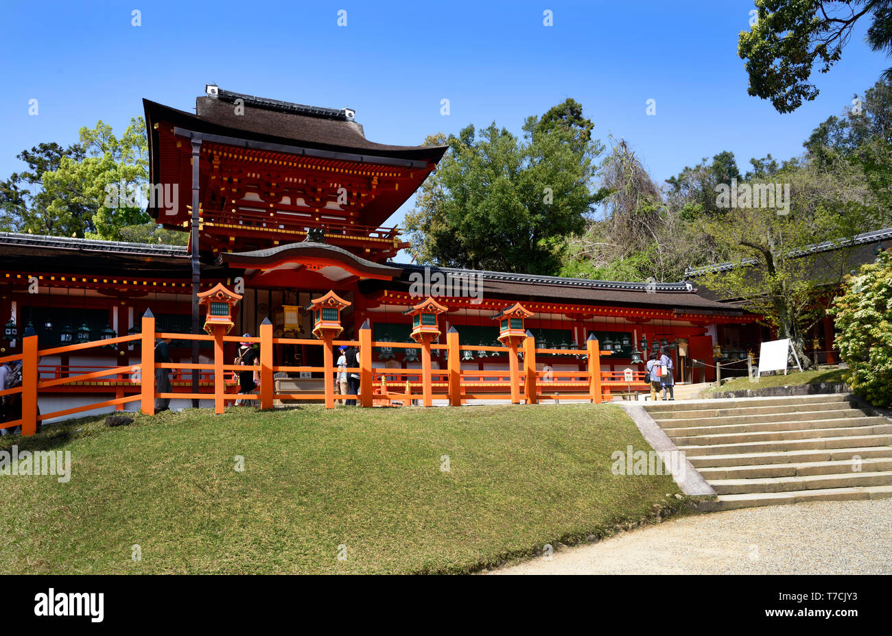 Japon Nara Sanctuaire Kasugataisha Banque D'Images