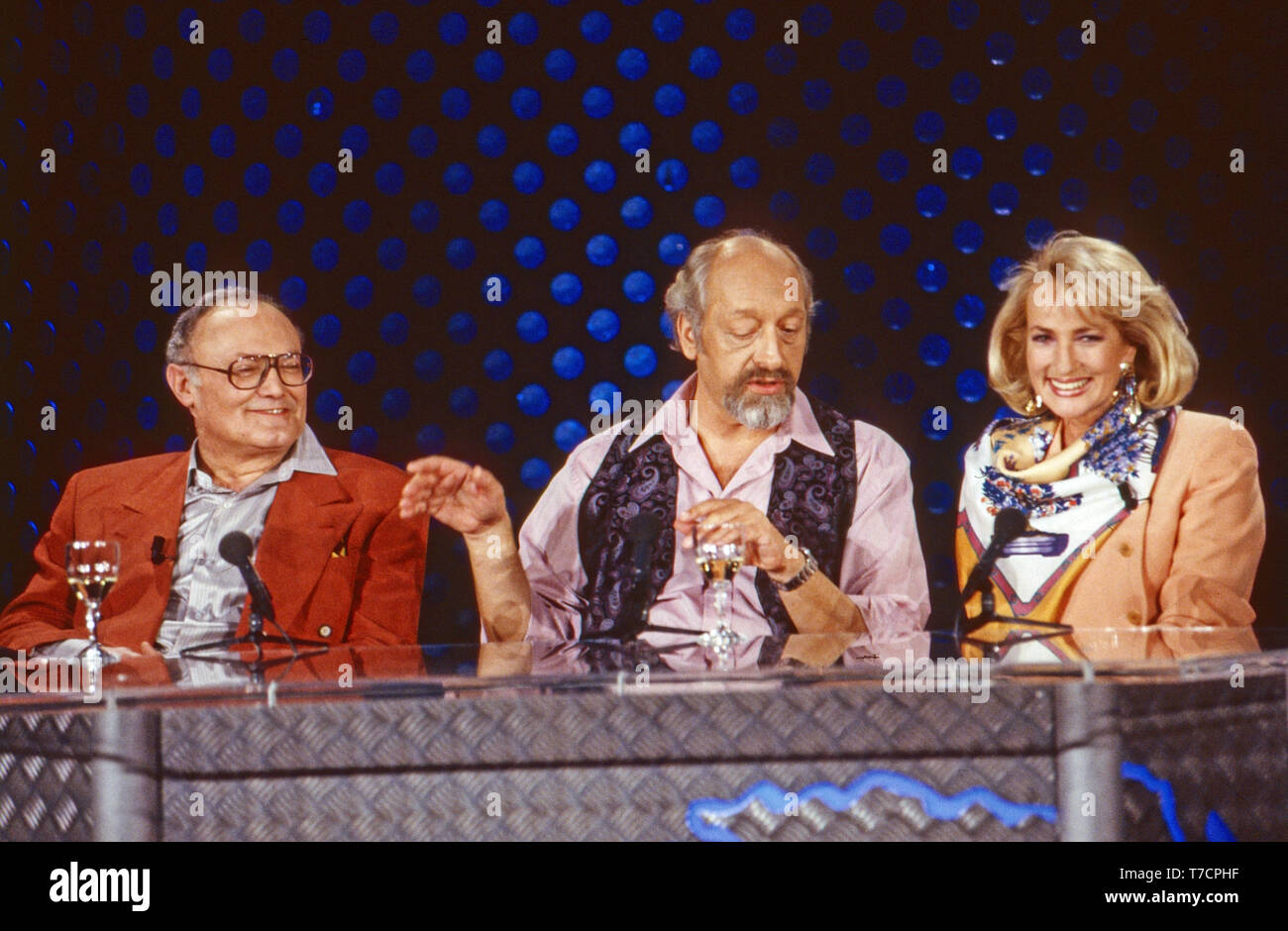 Dallerei Comedy-Talkshow und Jux, Deutschland, 1992, Werner Kreindl, Modérateur Karl Dall, Dagmar Koller Banque D'Images