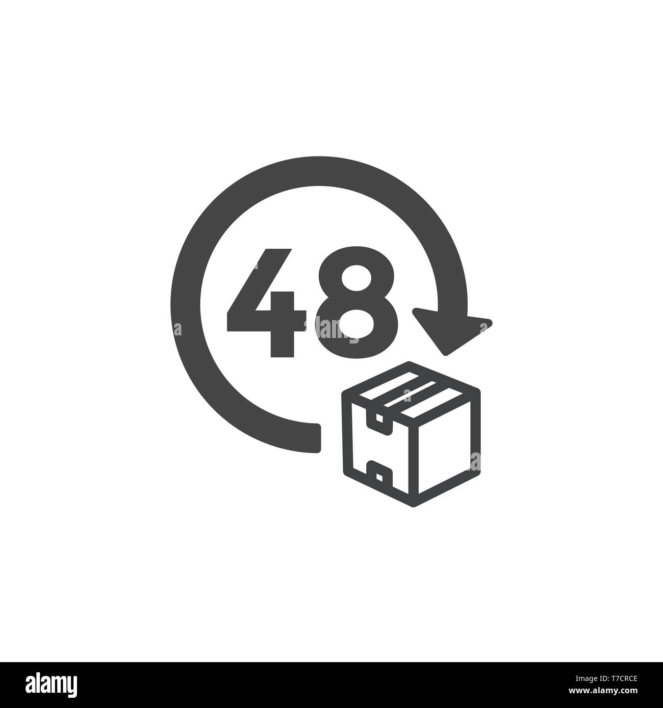 L'icône w Gestion du temps, dépêchez-vous, la date limite et à l'heure symbolique Illustration de Vecteur