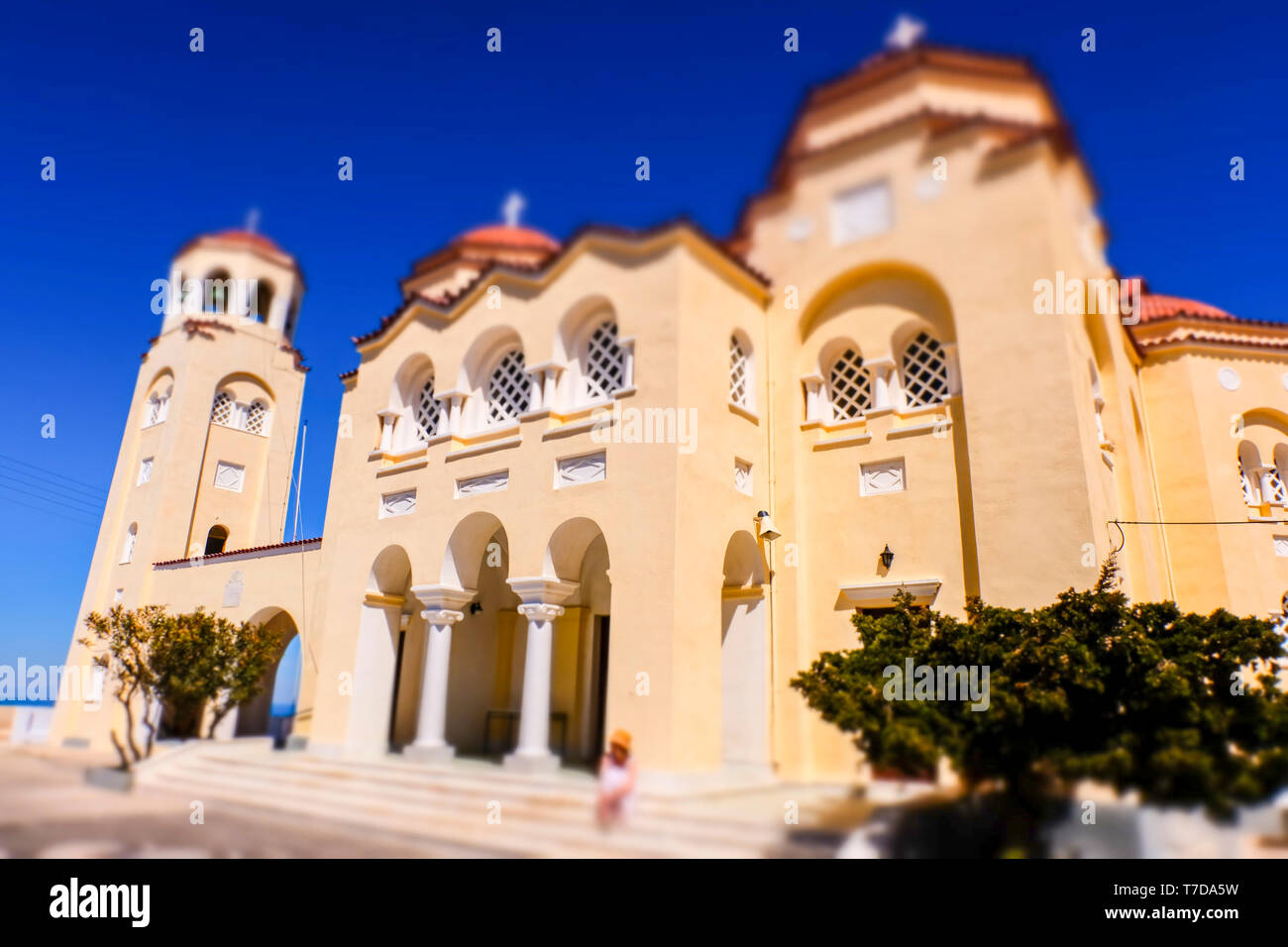 Façade de l'église orthodoxe. Banque D'Images