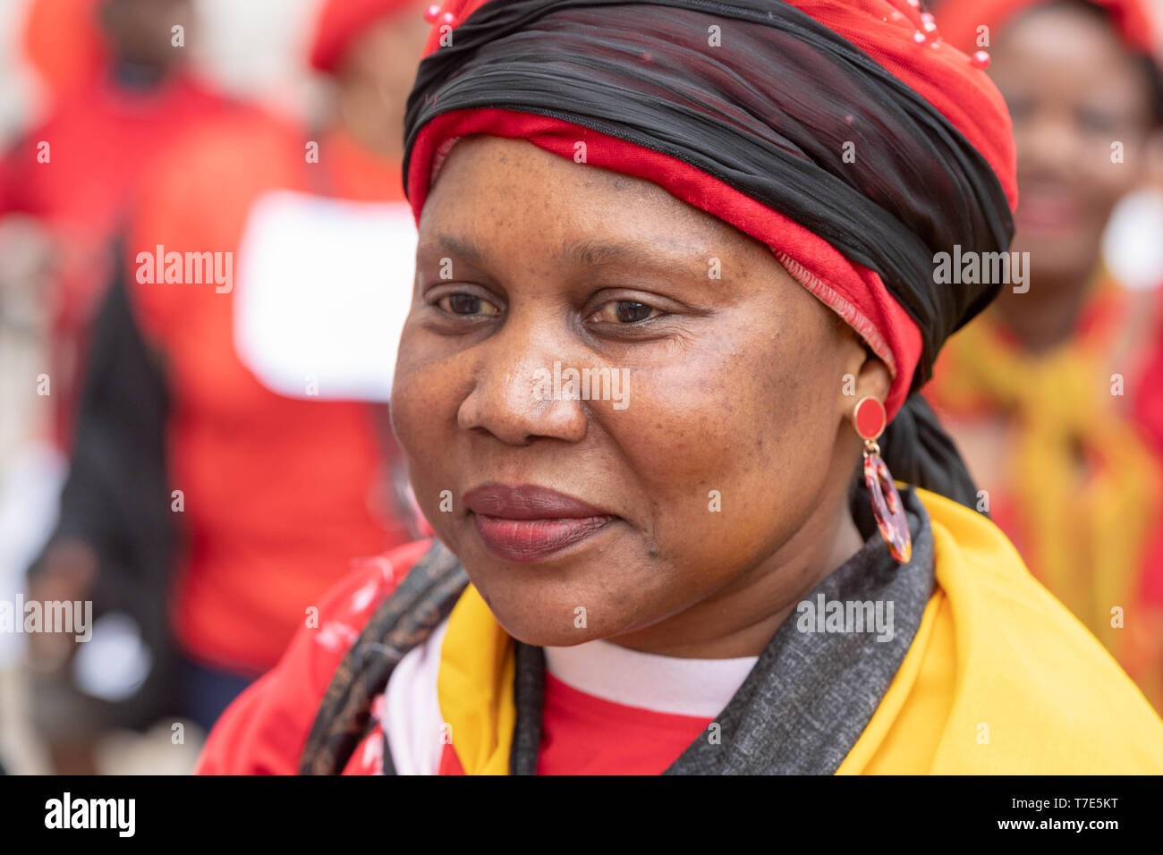 Londres, Royaume-Uni. 7e mai 2019. Londres, pour protester contre les Ougandais dans Whitehall contre le règne du Président Museveni de l'Ouganda Crédit : Ian Davidson/Alamy Live News Banque D'Images