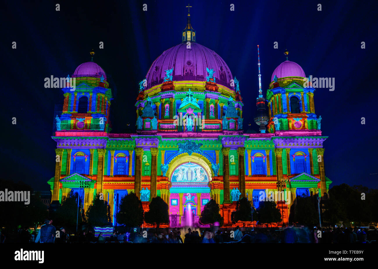 Festival des lumières, le Berliner Dom, Lustgarten, Mitte, Berlin, Deutschland Banque D'Images