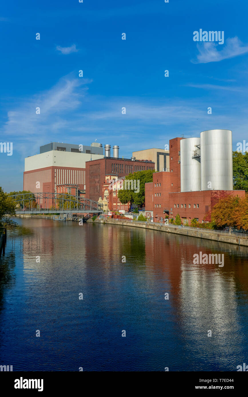 Kraftwerk, Am Spreebord, Charlottenburg, Berlin, Deutschland Banque D'Images