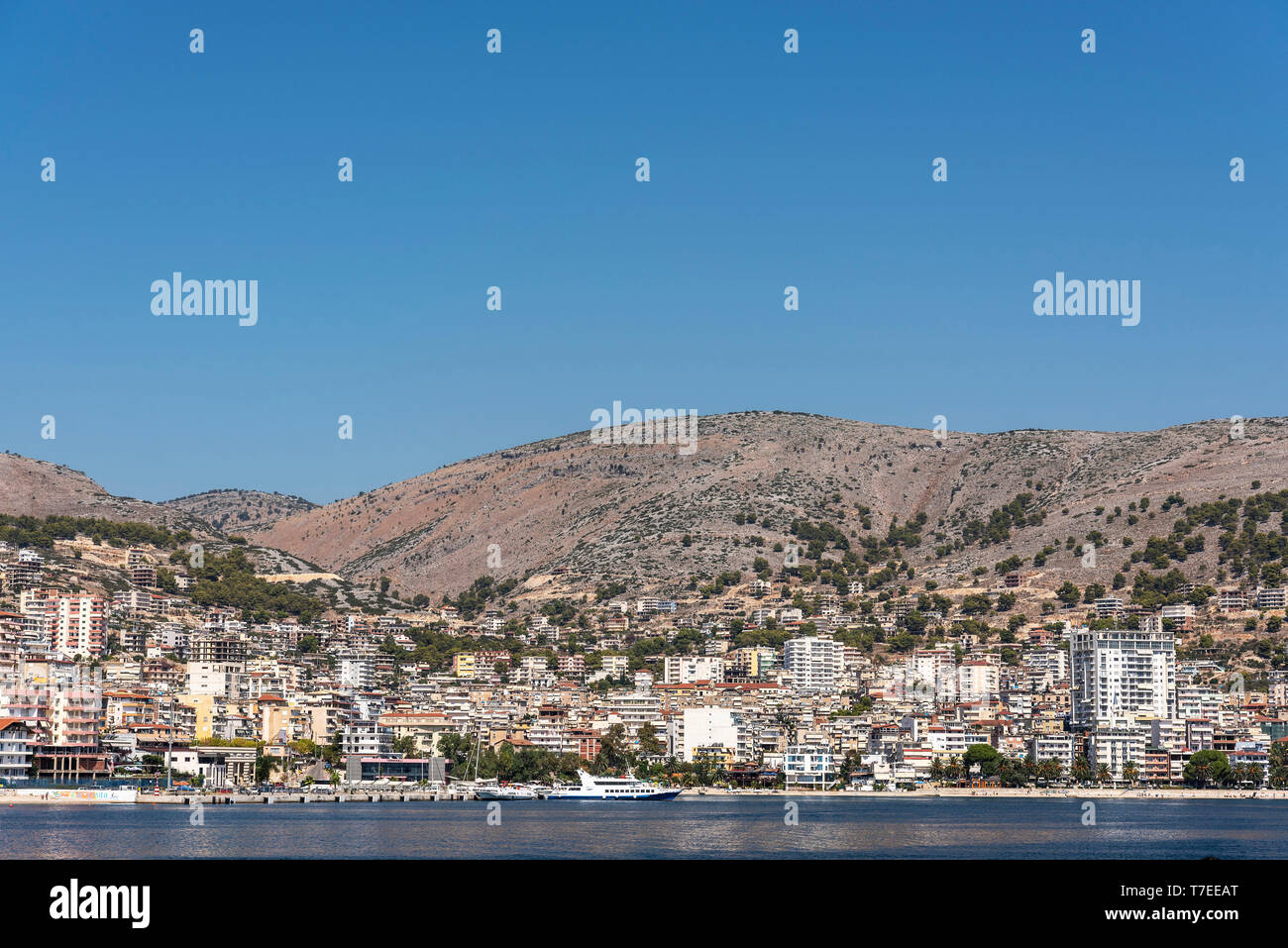 Mer Ionienne, Saranda, Albanie Banque D'Images