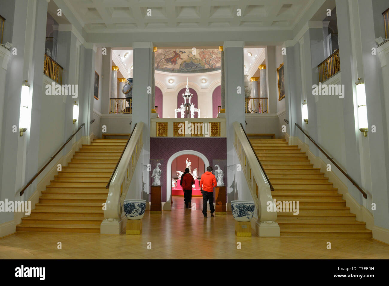 Musée, Porzellan-Manufaktur, Meissen, Saxe, Allemagne Banque D'Images