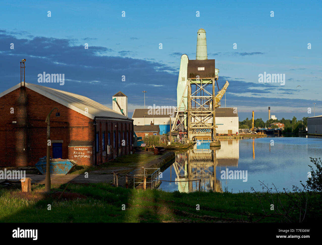 Les quais de Goole, East Yorkshire, England UK Banque D'Images