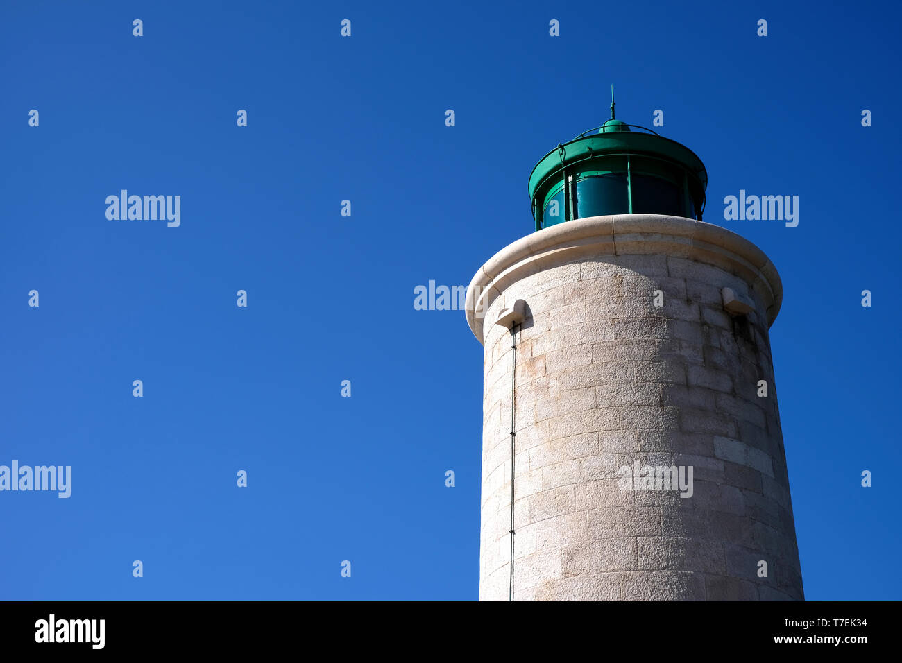 Un phare à la Ciotat, France Banque D'Images