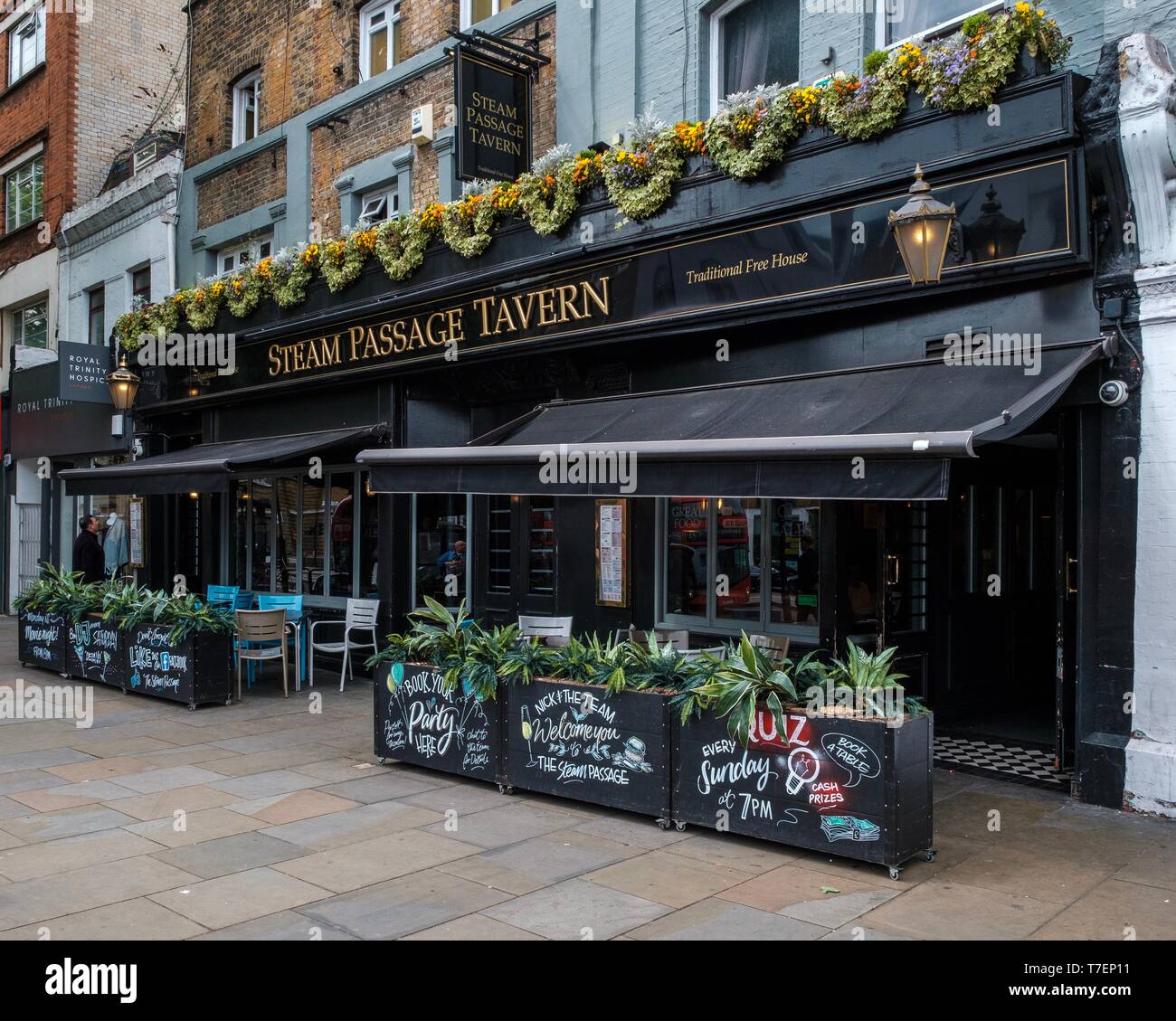 Le passage de vapeur tavern, Upper Street, Londres Banque D'Images