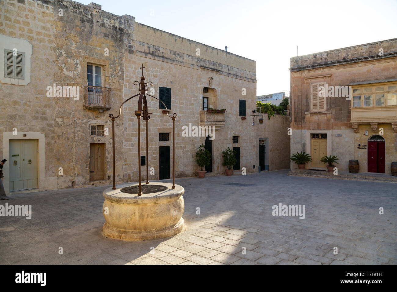 Malte, Malte, Mdina (Rabat) Vieille ville fortifiée Banque D'Images