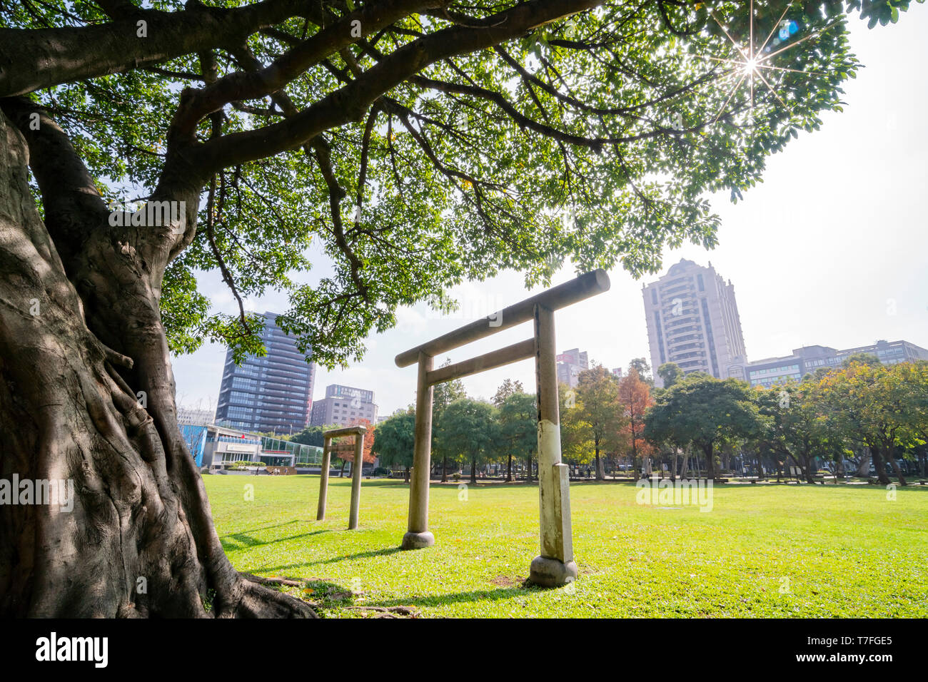 Taipei, JAN 11 : midi vue de gouverneur général Akashi Motojiro Cimetière de l'ancien site le Jan 11, 2019 à Taipei, Taïwan Banque D'Images