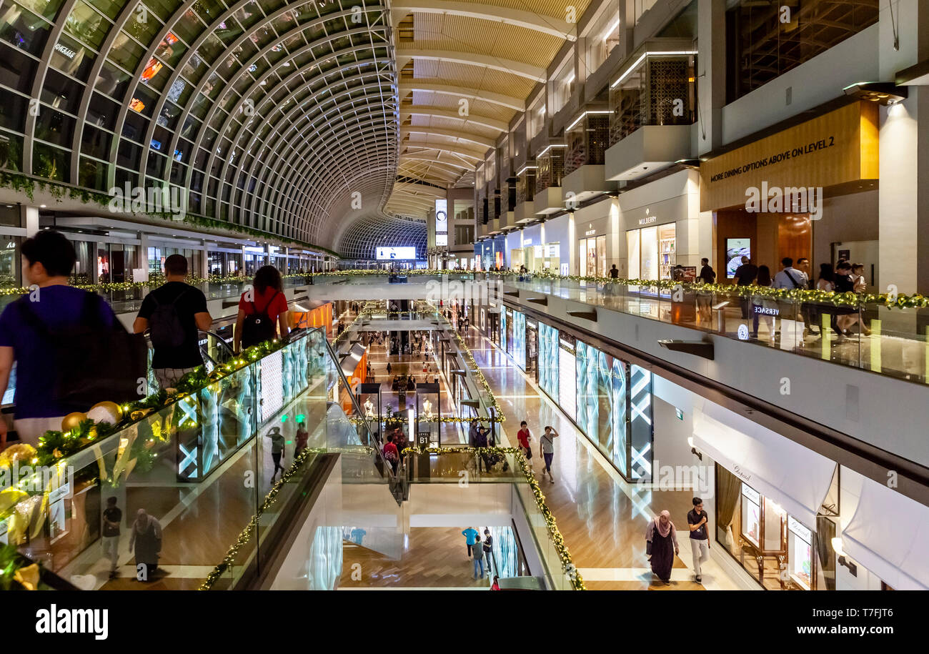 The Shoppes at Marina Bay Sands, à Singapour, en Asie du sud-est Banque D'Images