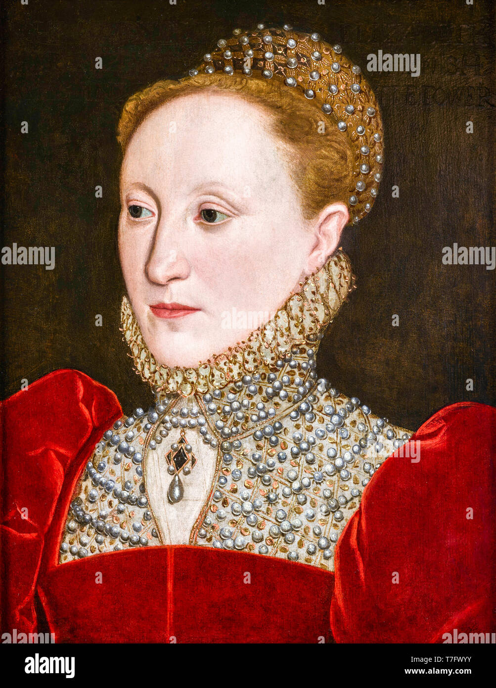 Reine Elizabeth I d'Angleterre, portrait, École anglaise, 1560-1569 Banque D'Images