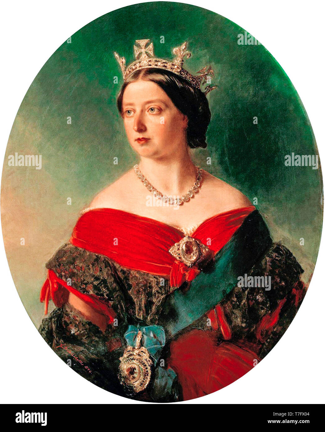 Franz Xaver Winterhalter, la reine Victoria, portrait, 1856 Banque D'Images