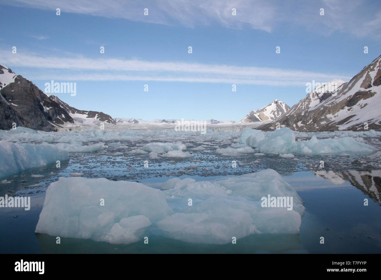 Svalbard, Norvège arctique paysage Banque D'Images