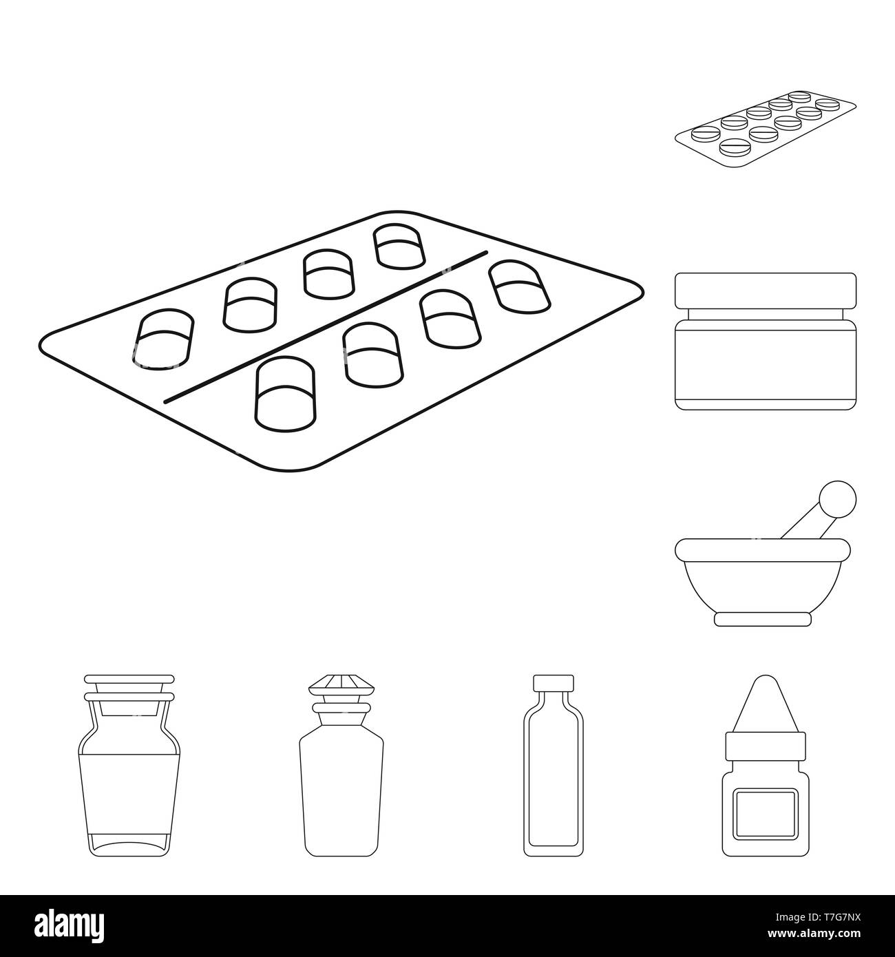 Comprimé,bouteille,bol,flacon,plastique,pack,verre,Pilon,gouttes,med,cap,esthétique,traditionnelle,necessaire,naturel,vitamine,pharmacie,container,médicament antibiotique,boissons,ayurvédique,compte-gouttes,réparation,gel,mélange de fines herbes,,pharmacie,médecine,pharmacie,santé,hôpital,,d,vente,vente,santé bien-être,traitement,set,icône,,illustration,collection,isolé,design,graphisme,élément signe,ligne,plan,vecteurs vecteur , Illustration de Vecteur