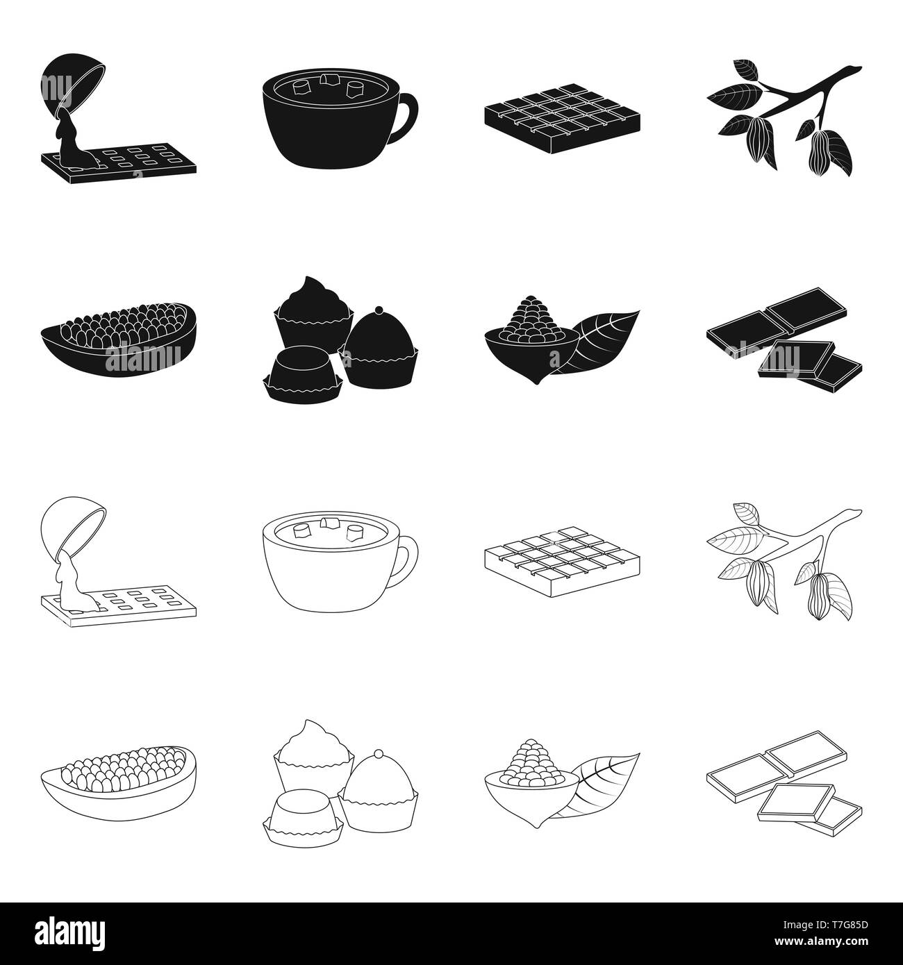 Chaud,chocolat,arbre,carrelage,gâteau,graines,piece,a,remplissage,coupe,sombre,ferme,bol fondant, lait,plantation,frais,guimauves,muffins,snack,Black,délicieux délicieux,croissance,doux,naturel,haricots,bonbons,saveur,sain,alimentaire,yummy,cuisine,,brun,haricots,cacao, desserts, douceur,traitement,produit,set,icône,,illustration,collection,isolé,design,graphisme,élément vecteur vecteurs,signer , Illustration de Vecteur