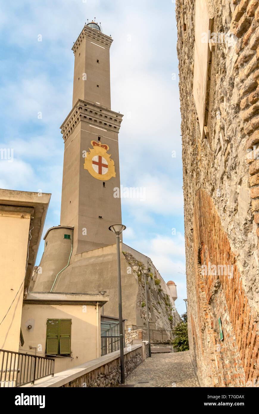 Torre della Lanterna de Gênes, Ligurie, Italie Banque D'Images