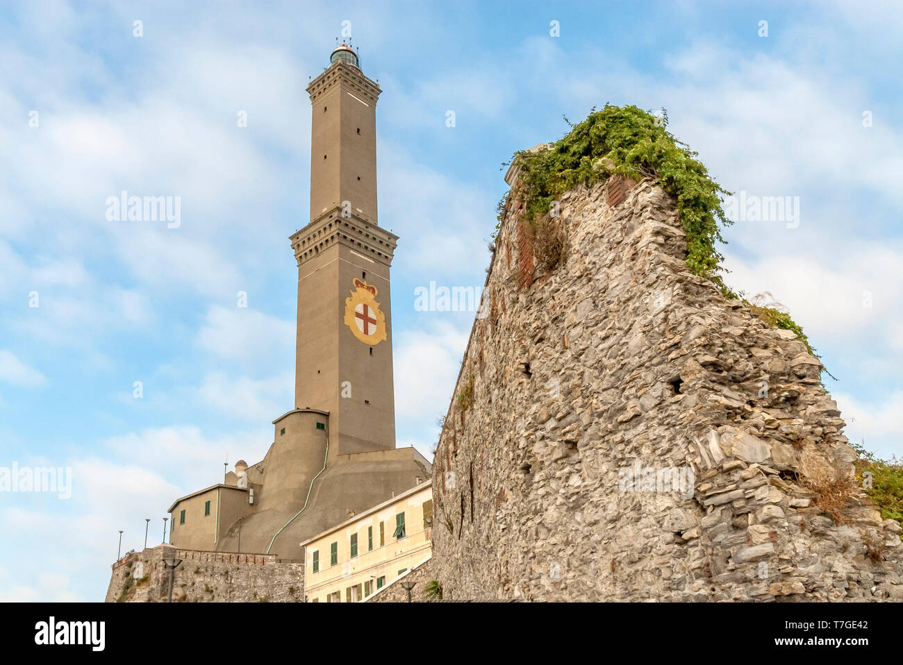 Torre della Lanterna de Gênes, Ligurie, Italie Banque D'Images