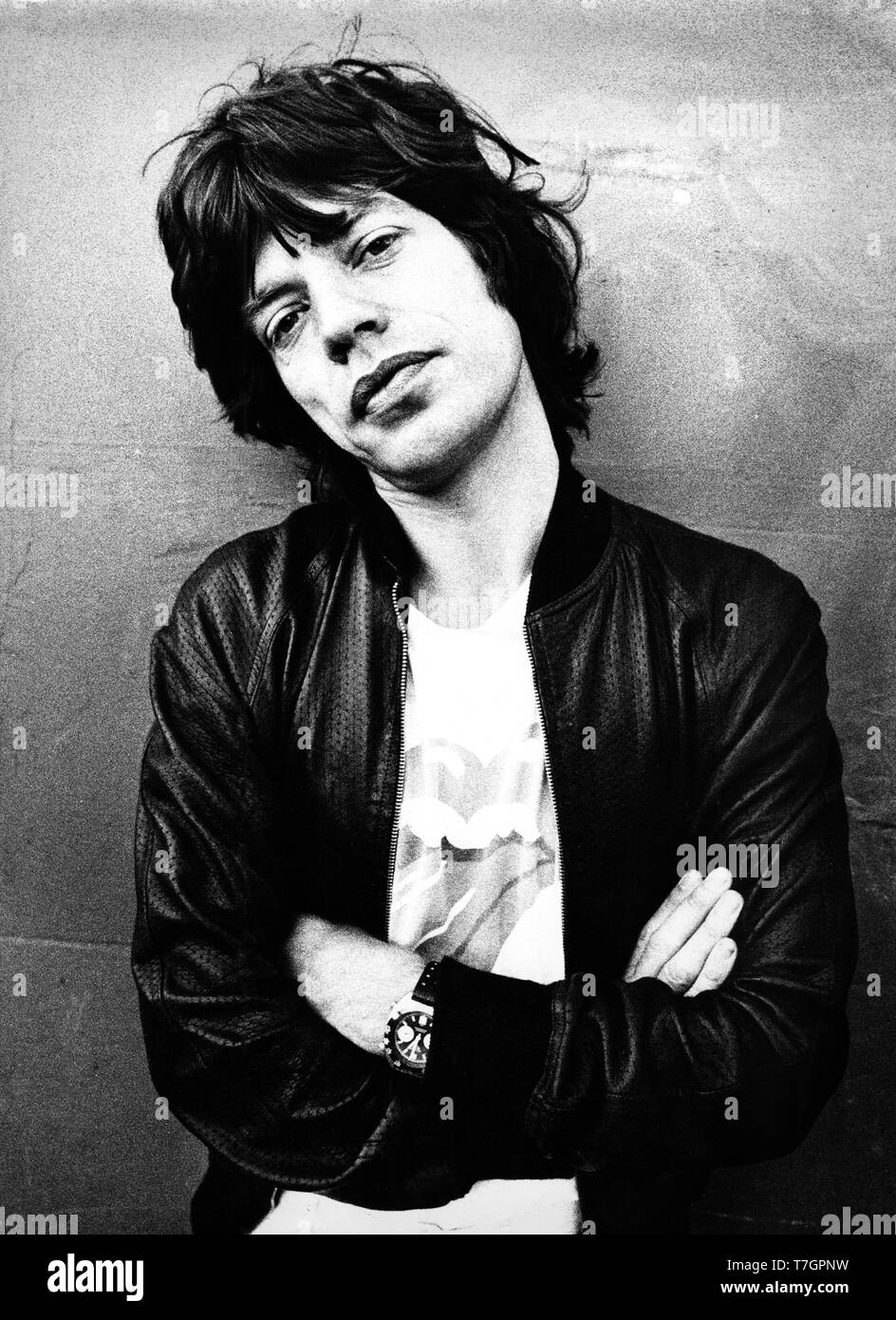 Londres, Grande-Bretagne - 1977, (Photo Gijsbert Hanekroot) *** légende locale *** mick jagger rolling stones Banque D'Images