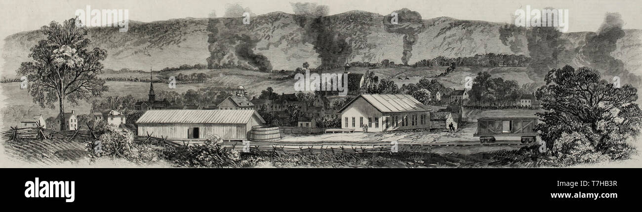 Campagne de la vallée de shenandoah en 1864 Banque de photographies et