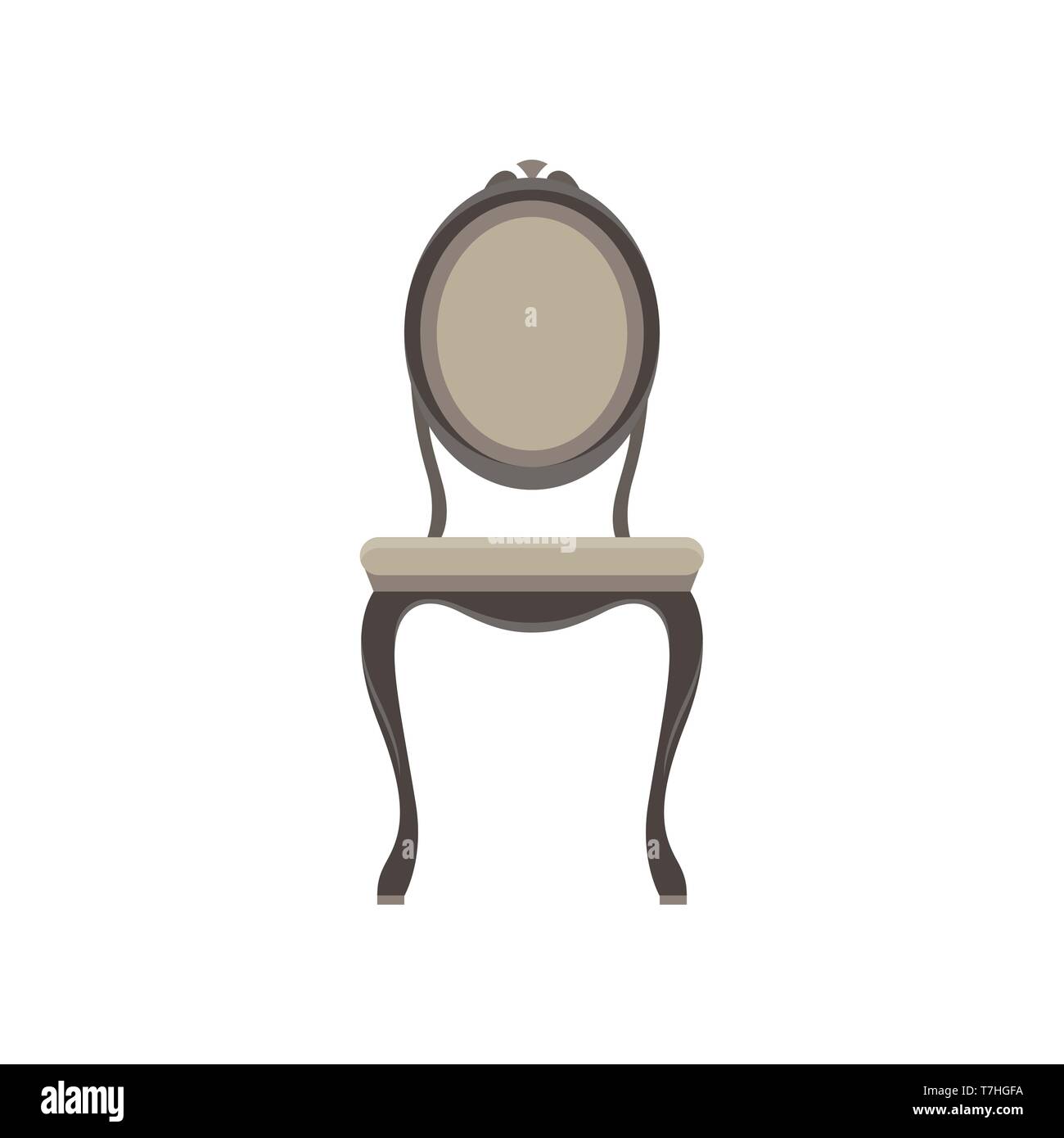 Mobilier classique président vector icon set illustration design retro vintage élément décor confort isolés Illustration de Vecteur