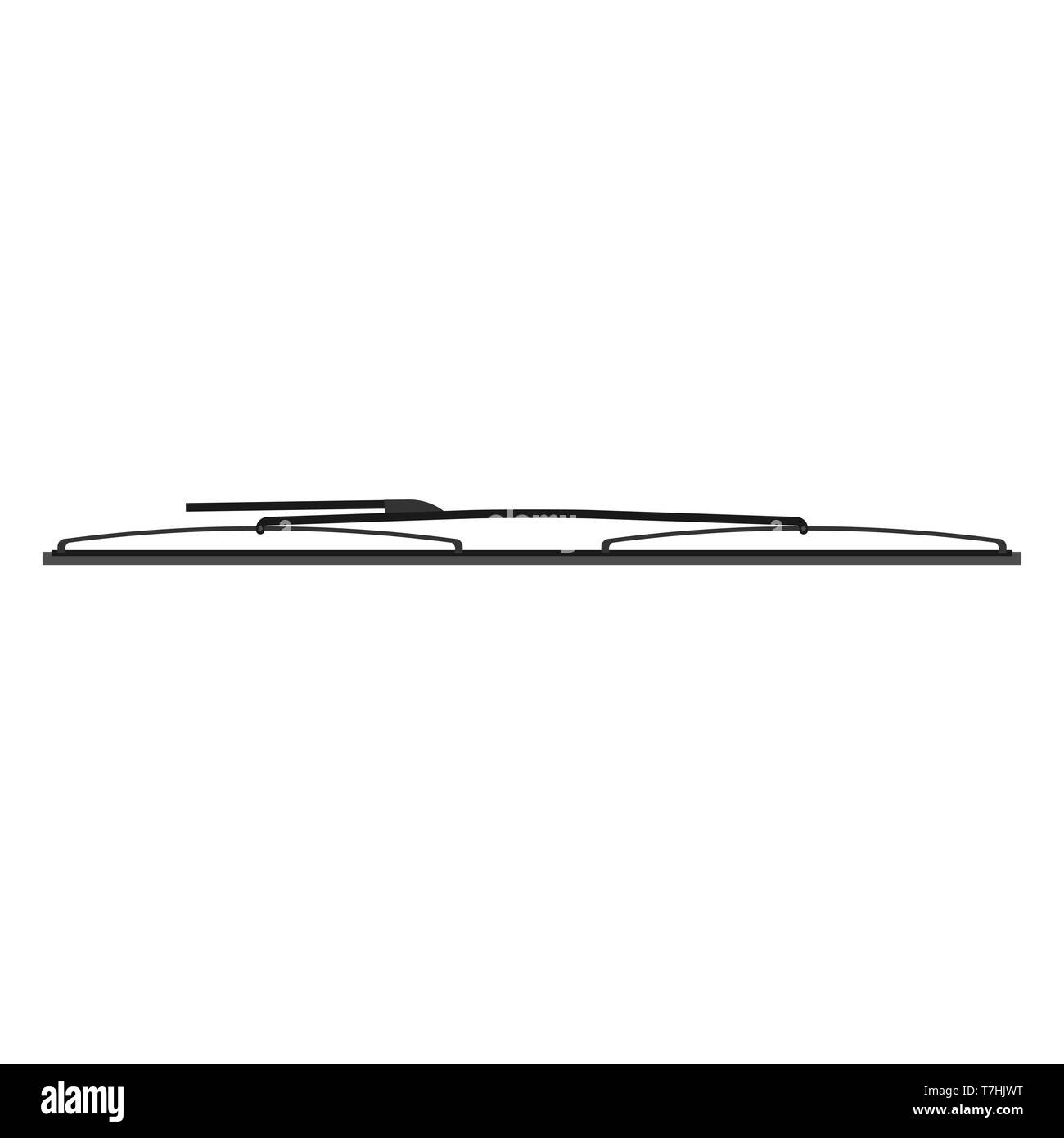 L'icône de l'essuie-vitre voiture illustration vectorielle. La fenêtre de verre propre auto-équipement du véhicule. Illustration de Vecteur