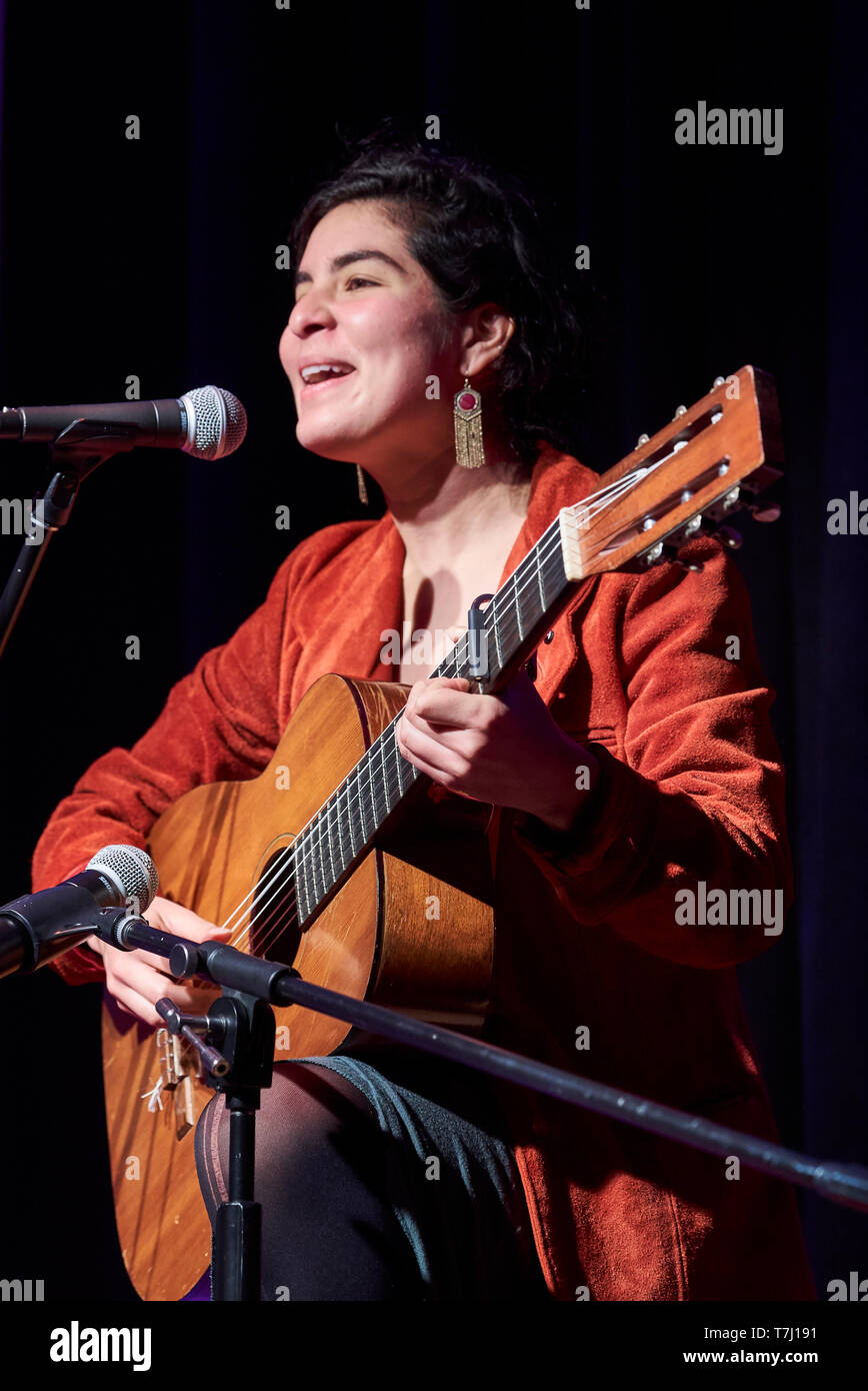 Venezuelan-Moroccan-compositeur et vocaliste Miriam Elhajli Banque D'Images