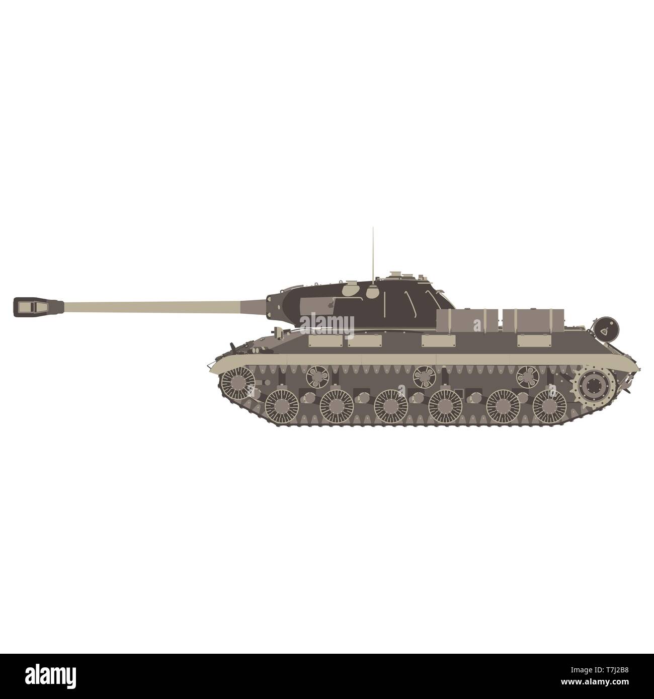 La guerre de l'armée militaire réservoir icône vecteur illustration fond machine transport tanking isolés Illustration de Vecteur