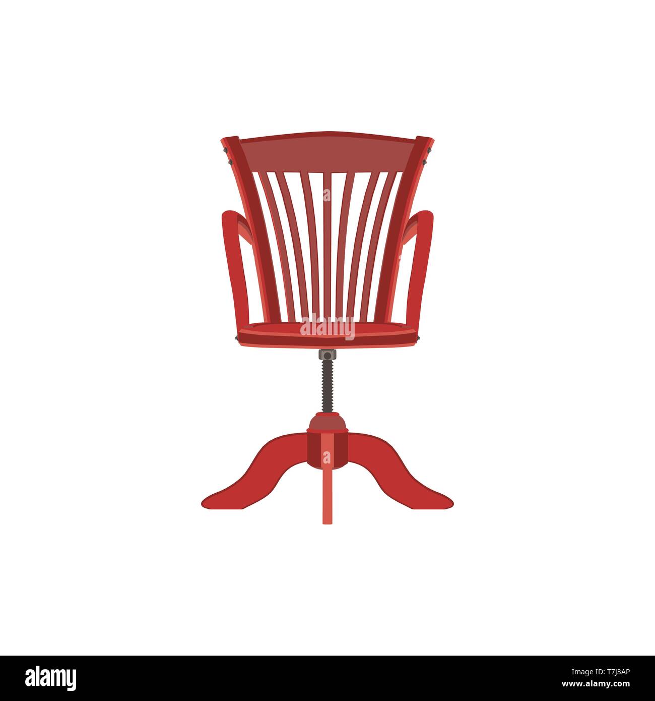 Vecteur de fond rouge chaise mobilier design fauteuil télévision Illustration de Vecteur