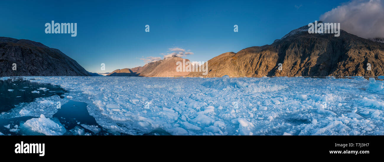 Les icebergs du Groenland, Fjord glacé, Banque D'Images