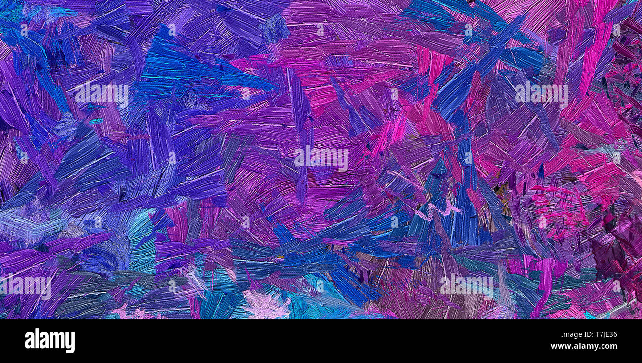 Dessin au pastel à l'huile. Résumé fond couleur. Fine art print. Style impressionnisme abstraction. Le surréalisme moderne de la peinture. Bon comme décor de mur de l'affiche. Banque D'Images