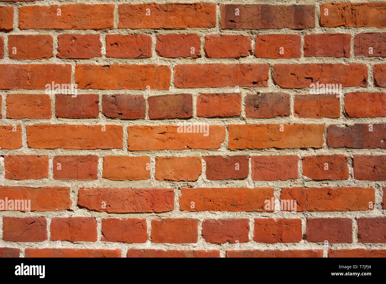 Mur de brique rouge, de texture et de couleur pour le fond Banque D'Images