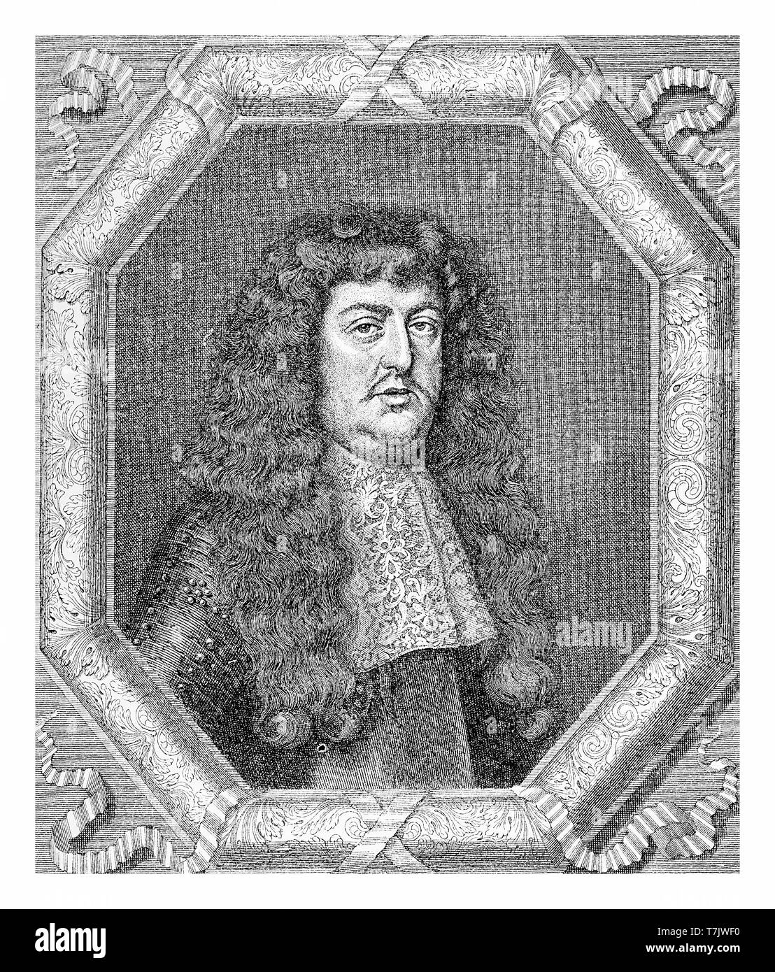 Ferdinand Maximilien était le Prince héréditaire de Baden-Baden et mourut avant son père dans un accident de chasse Banque D'Images