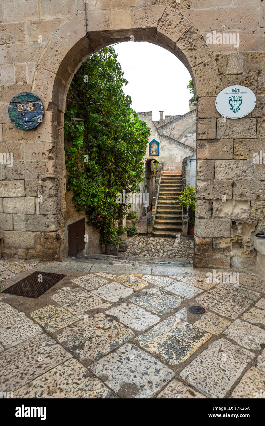 Cityscape de sassi de Matera Banque D'Images