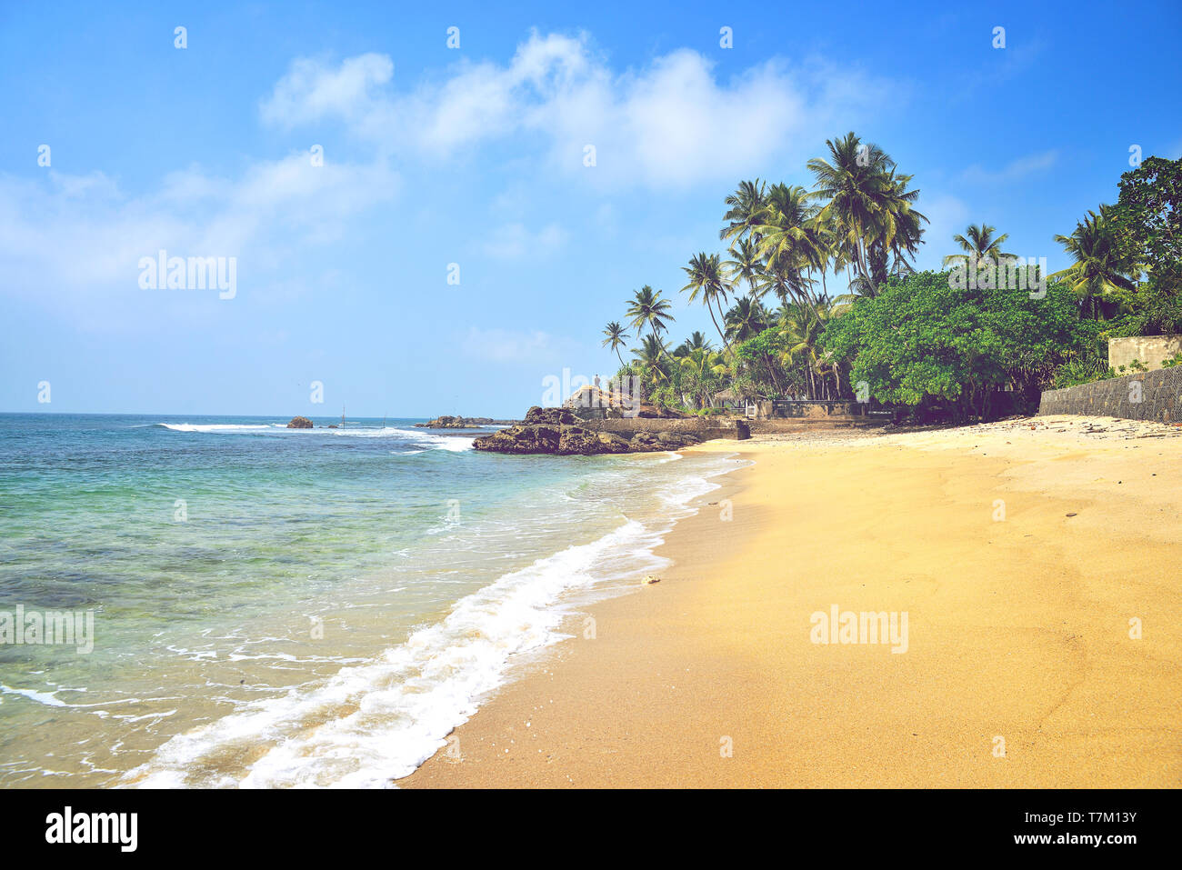 Littoral de l'Océan indien Banque D'Images