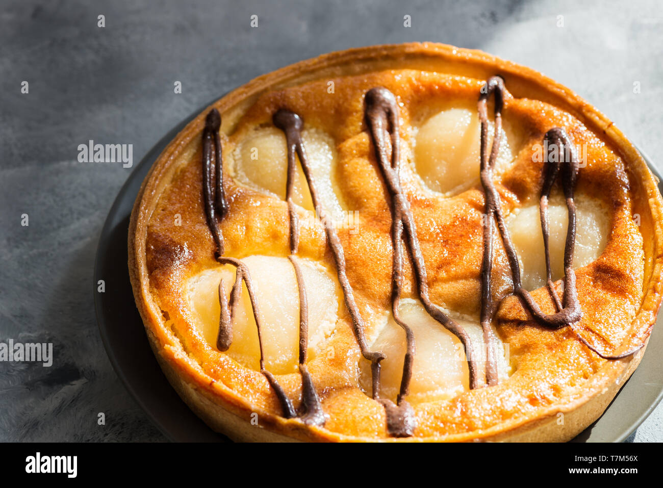 Tarte aux poires ou tart Banque D'Images