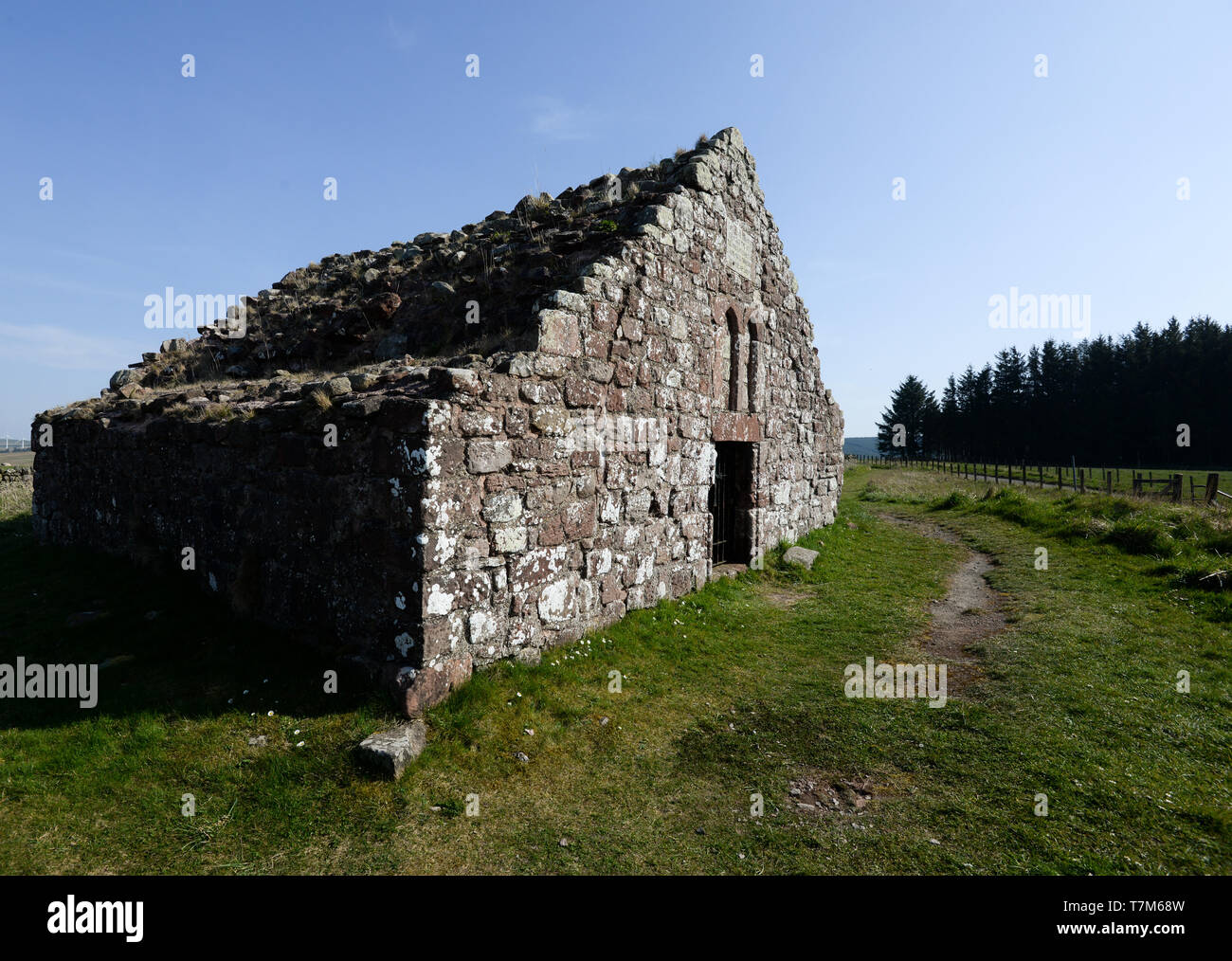 Allée Soutra datant de 1686, l'inhumation de la famille chapelle qui marque l'emplacement de l'hôpital médiéval soutra de la Sainte Trinité Fala Banque D'Images