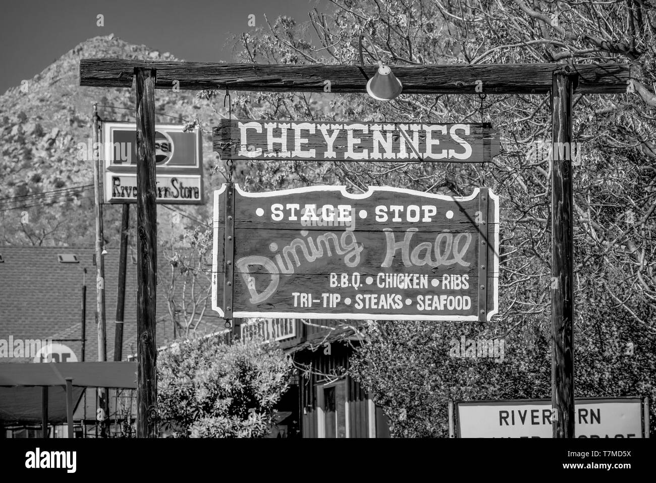 Ancien salon à Riverkern dans la forêt nationale de Sequoia - RIVERKERN, UNITED STATES OF AMERICA - Mars 29, 2019 Banque D'Images