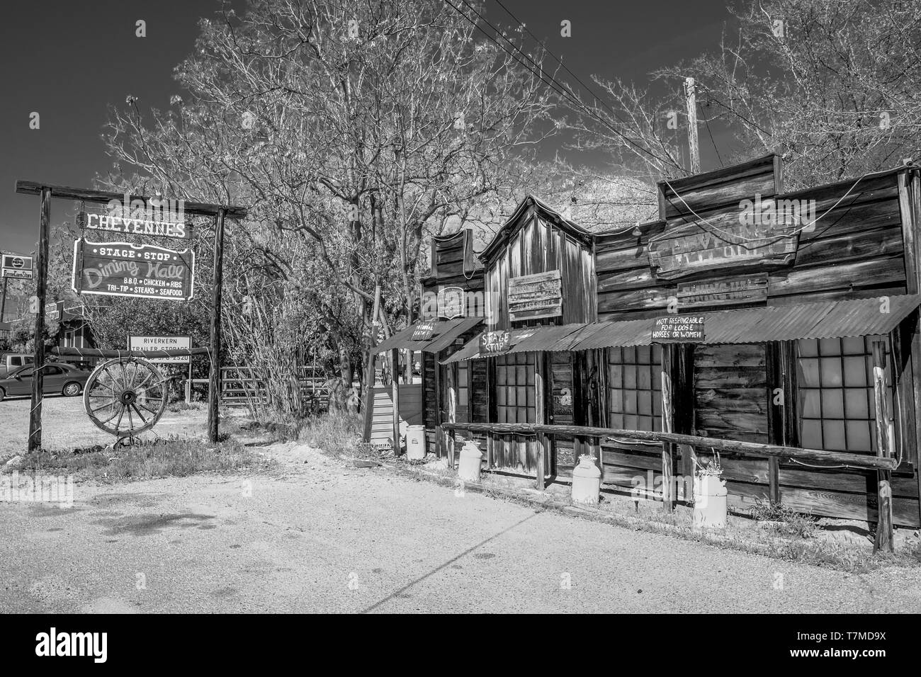 Ancien salon à Riverkern dans la forêt nationale de Sequoia - RIVERKERN, UNITED STATES OF AMERICA - Mars 29, 2019 Banque D'Images