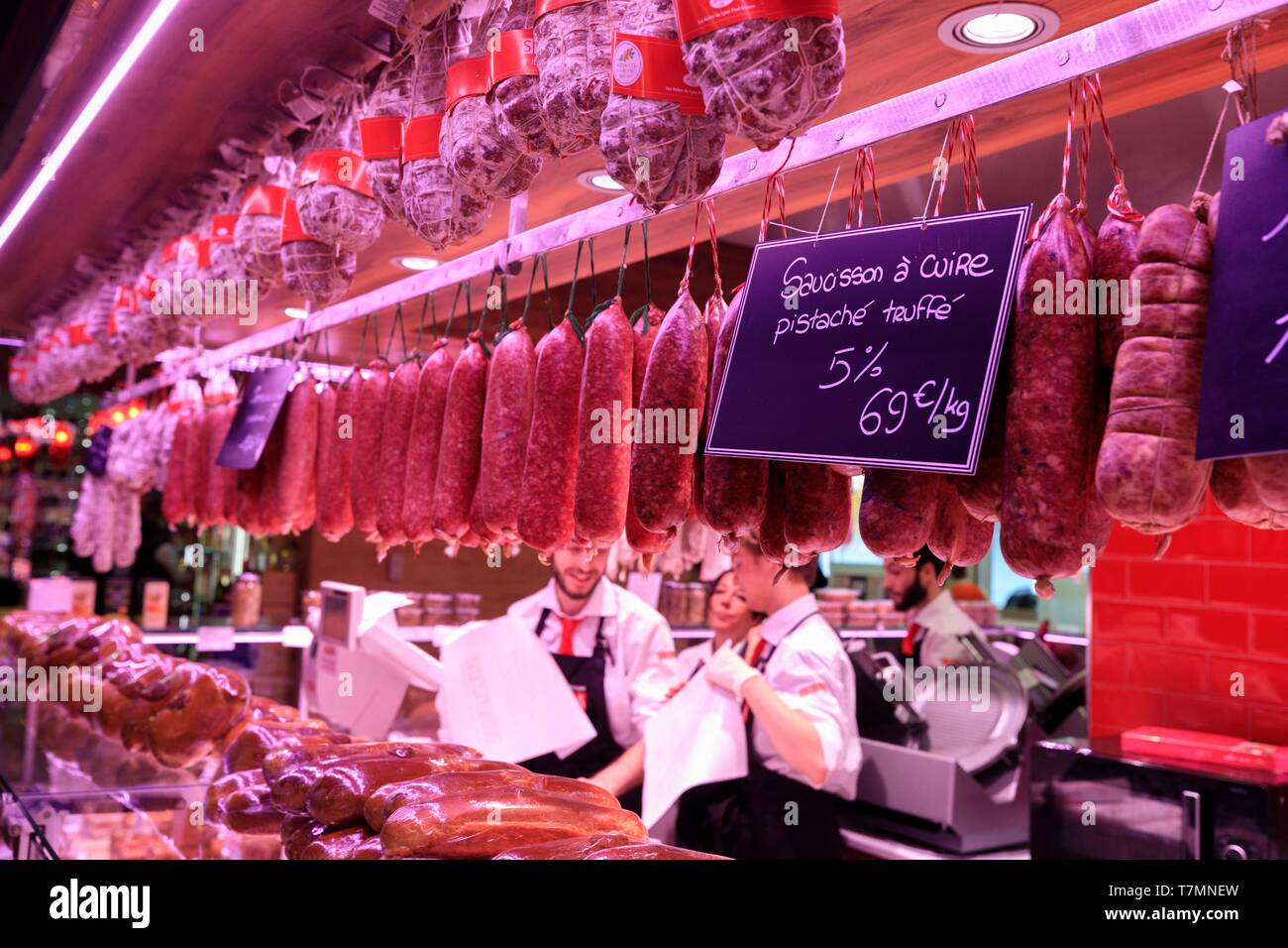 France, Rhône, Lyon, 3ème arrondissement, quartier de La Part Dieu, Cours Lafayette, Lyon Halles Paul Bocuse Banque D'Images