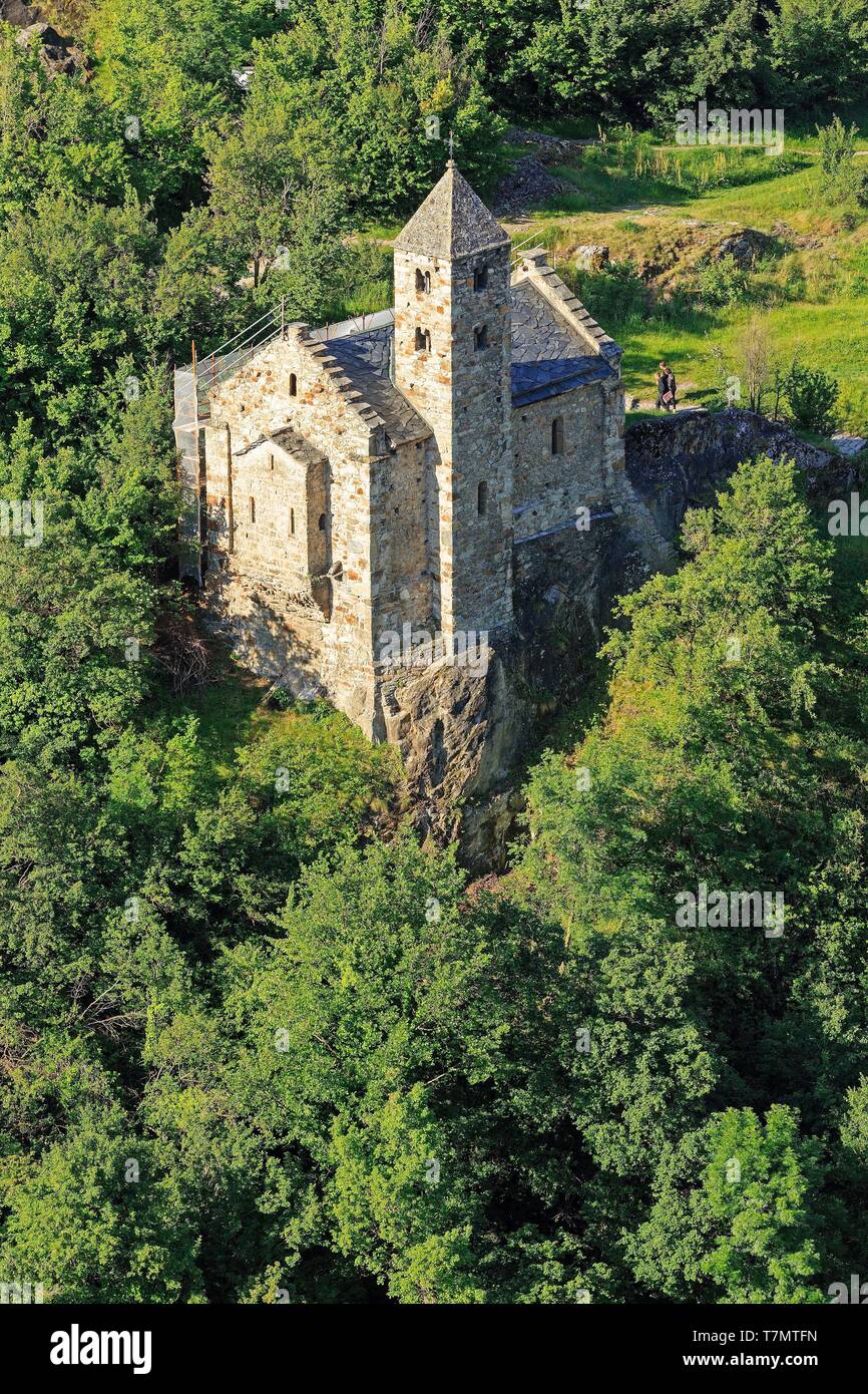 La Suisse, canton du Valais, Sion, Basilique de Notre-Dame de Valère (XIII) Banque D'Images
