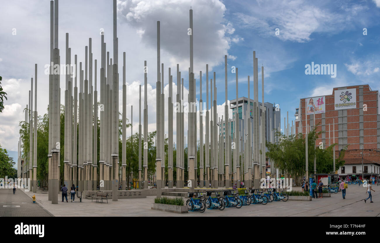 Medellin, Colombie, 10.11.2018. Medellin, l'une des plus grandes villes du pays et une fois qu'un cartel de narcotrafiquants stronghold est maintenant devenu une belle ville moderne, Banque D'Images