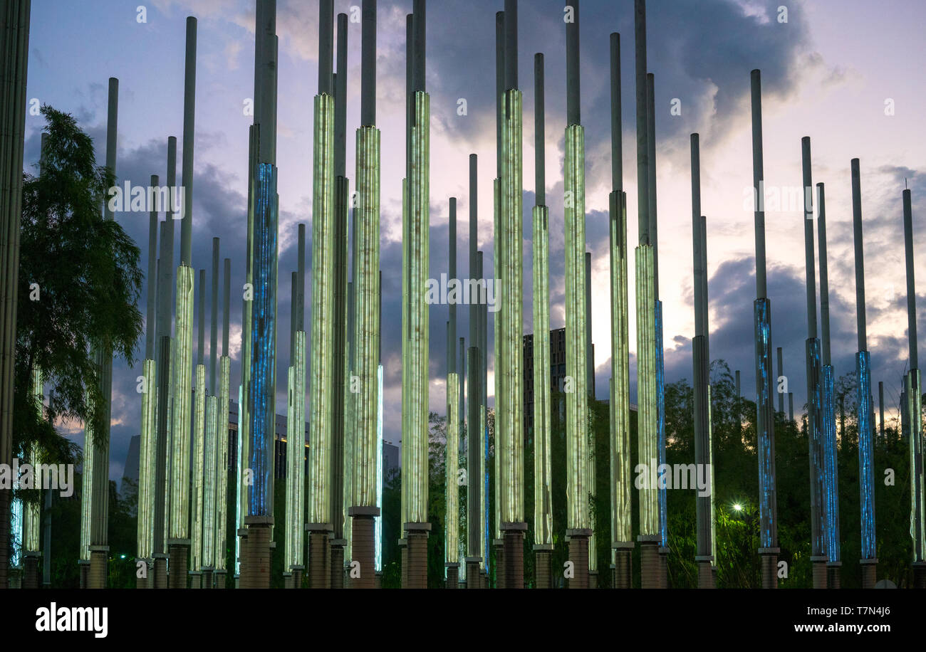 Medellin, Colombie, 10.11.2018. Medellin, l'une des plus grandes villes du pays et une fois qu'un cartel de narcotrafiquants stronghold est maintenant devenu une belle ville moderne, Banque D'Images
