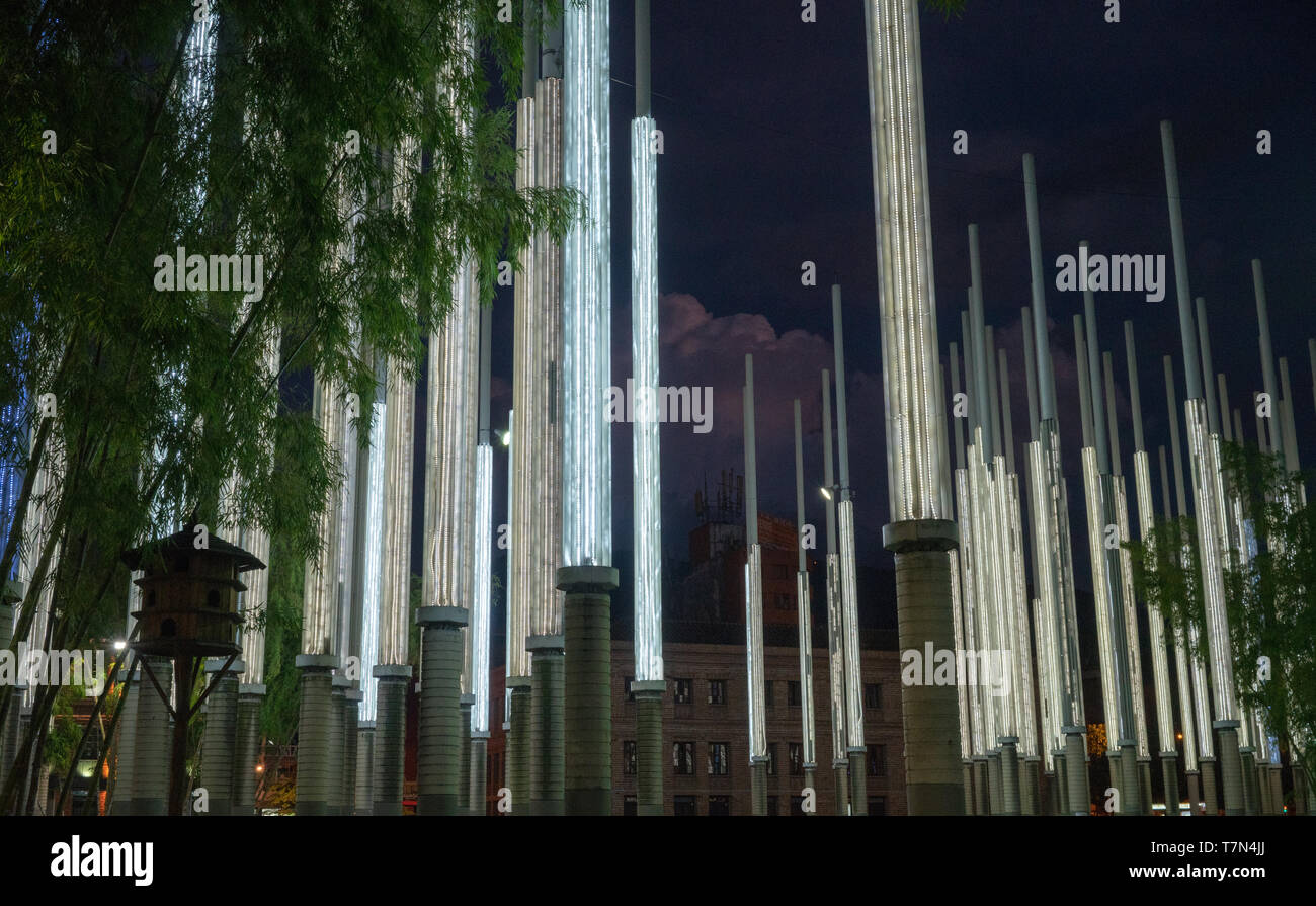 Medellin, Colombie, 10.11.2018. Medellin, l'une des plus grandes villes du pays et une fois qu'un cartel de narcotrafiquants stronghold est maintenant devenu une belle ville moderne, Banque D'Images