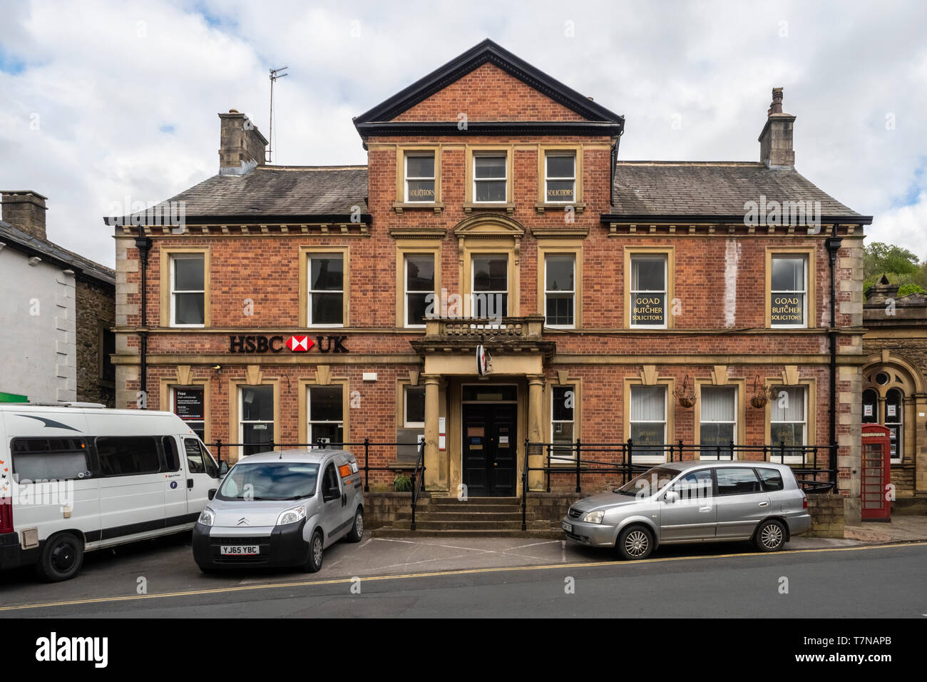 La Banque HSBC dans le centre-ville s'installer dans le Yorkshire Dales Banque D'Images