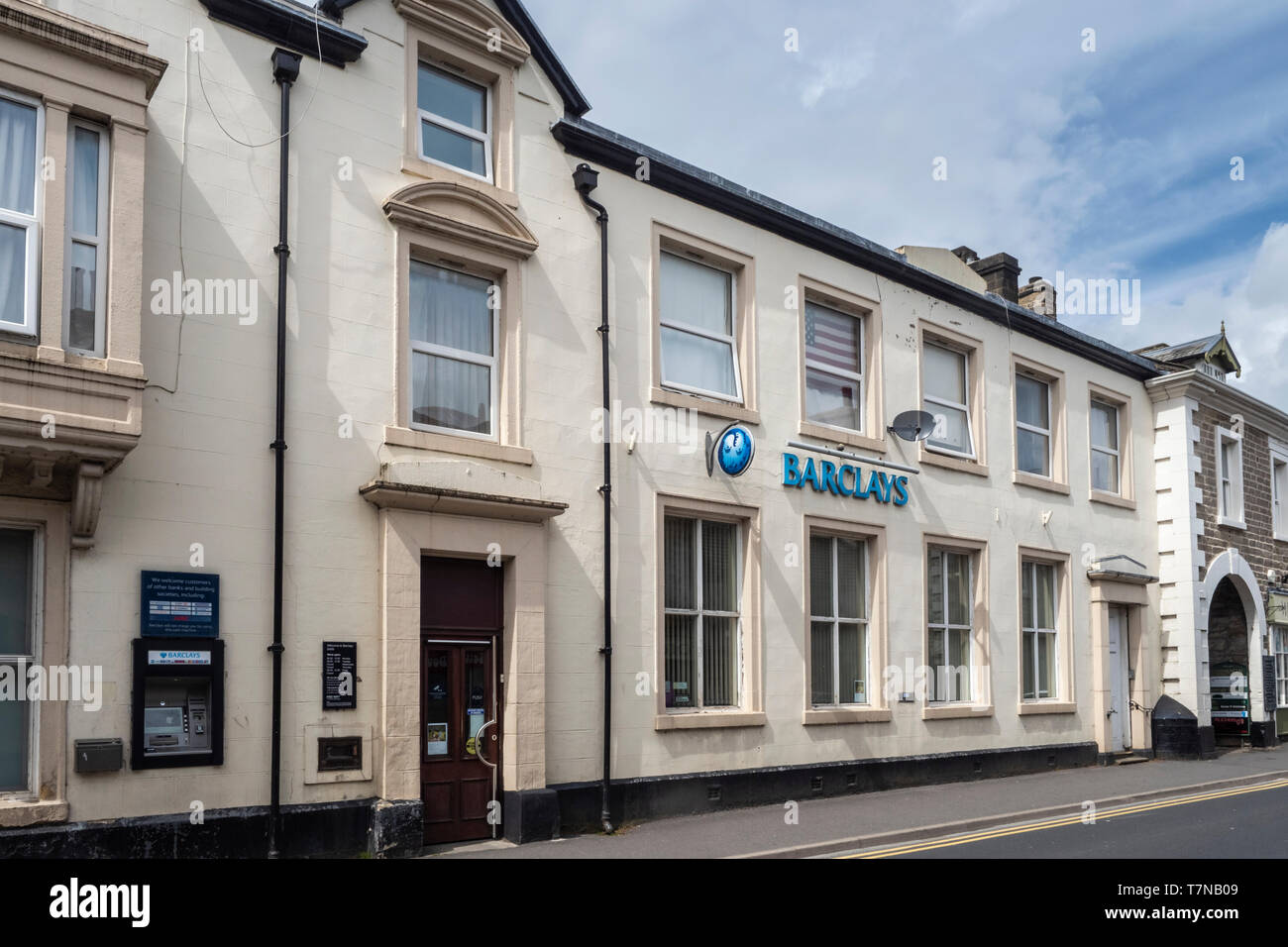 Barclays Bank à s'installer dans le centre-ville de Yorkshire Dales Banque D'Images