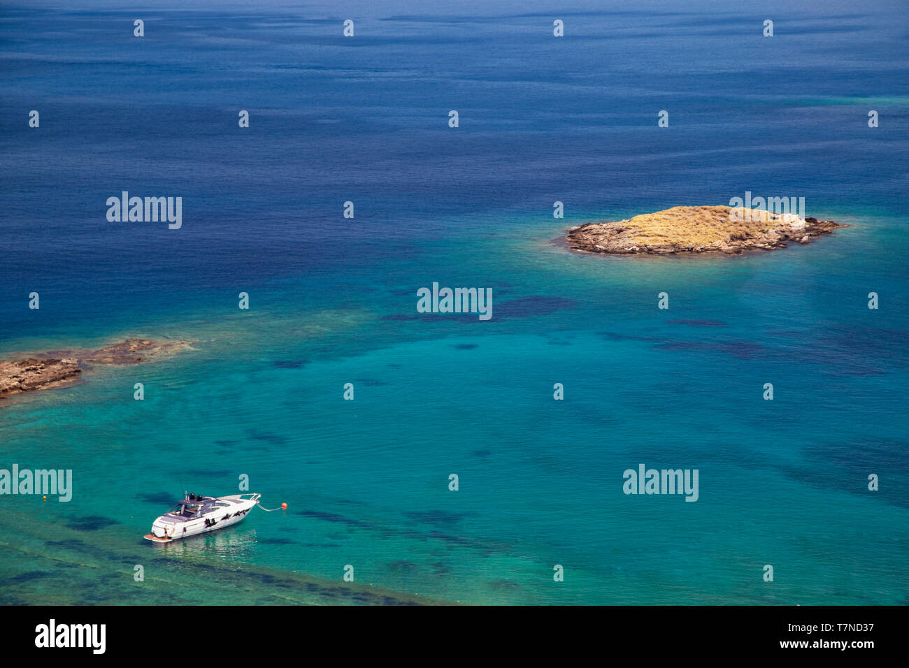La Grèce, Îles Cyclades, Kythnos, Eleimonas Beach Banque D'Images