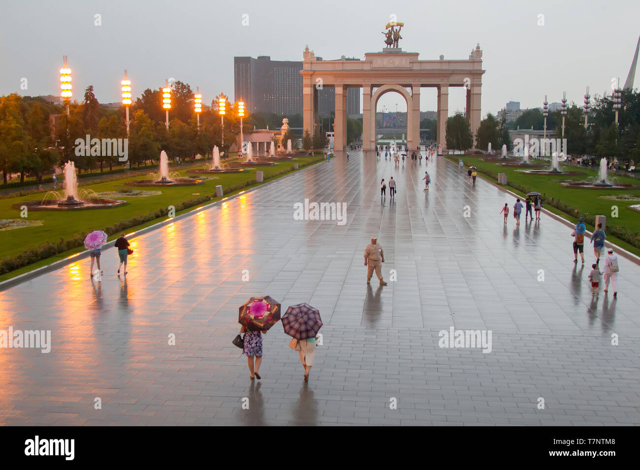 Russie, Moscou, le 28 juillet 2018. Exposition des réalisations de l'économie nationale. Vdnkh - Banque D'Images